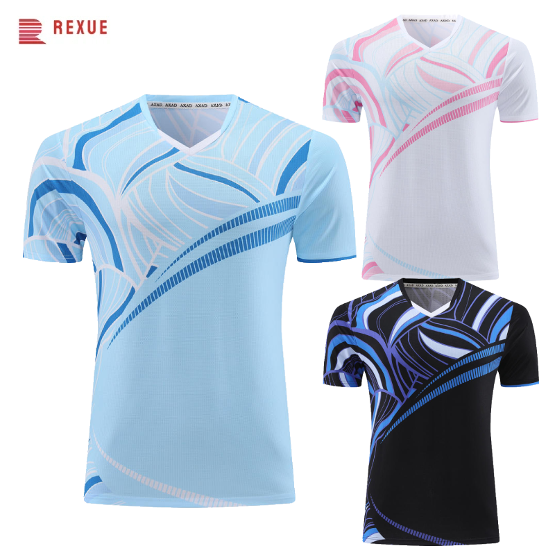 Table Tennis Jersey - Light Blue Table Tennis Jersey Men