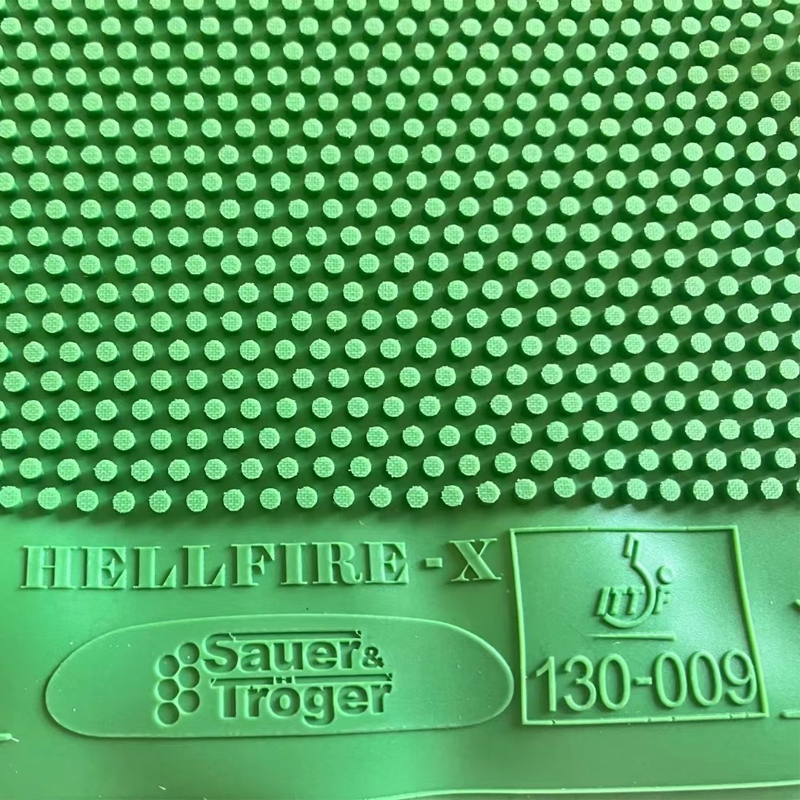 Table Tennis Spin - Green Table Tennis Rubber Long Pips