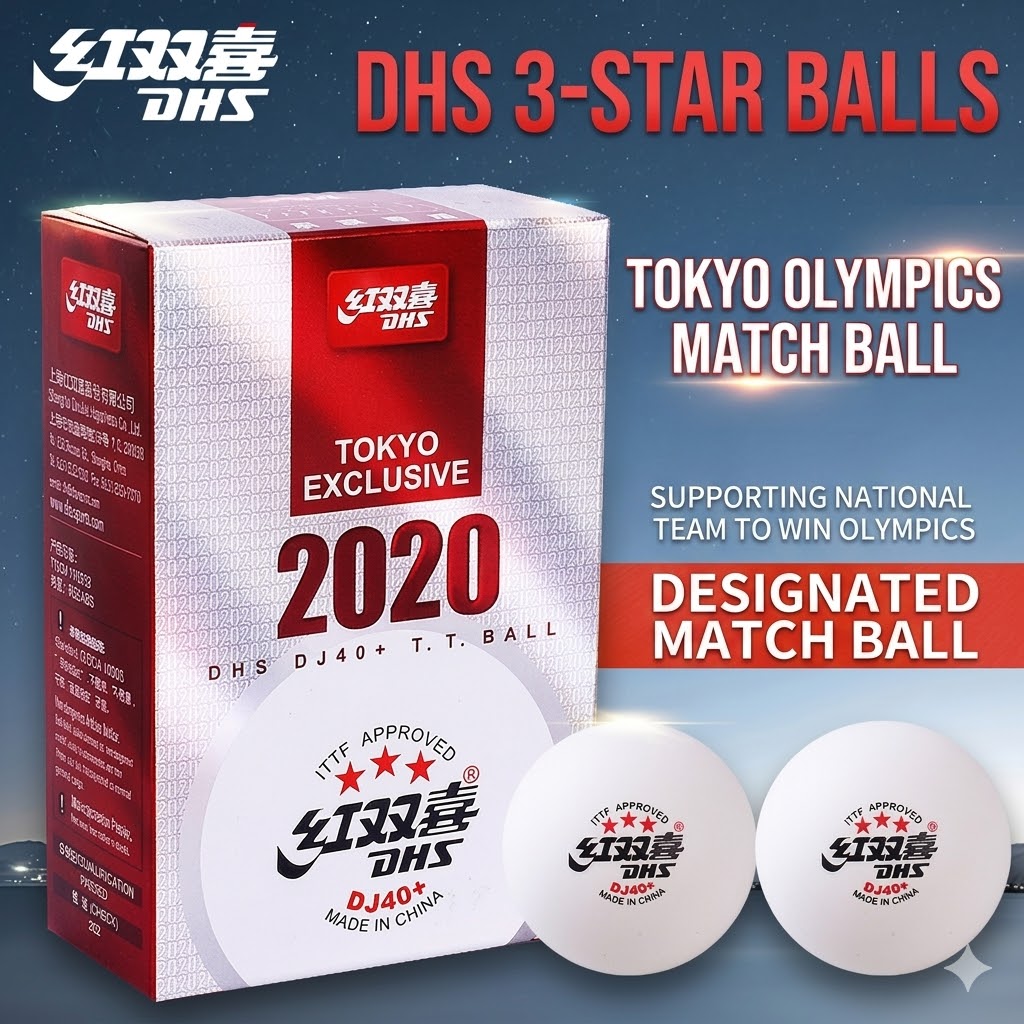 Table Tennis Game Pc - 6pcs Original DHS WTT Ping Pong