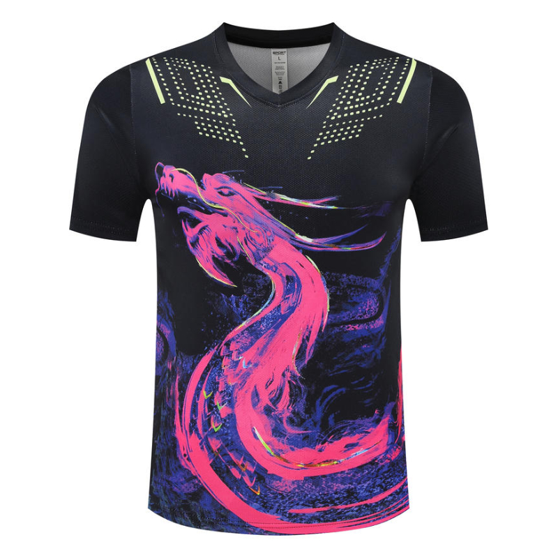 Dragon Men's Table Tennis T-Sh - Table Tennis Jersey reseña y precio
