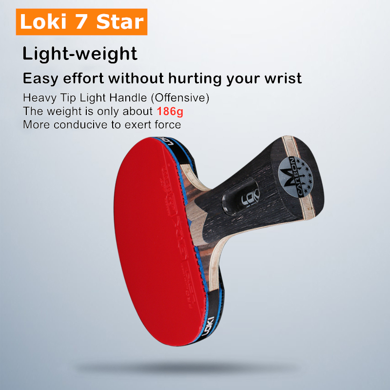 Loki 7 Star Table Tennis Racke - Table Tennis Bat Butterfly reseña y precio