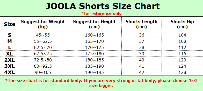 JOOLA 655S Table Tennis Shorts - Table Tennis Joola reseña y precio