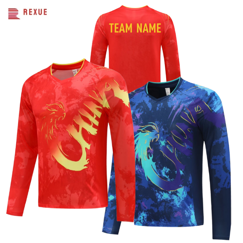 China Dragon Long Sleeve Table - Table Tennis Jersey reseña y precio