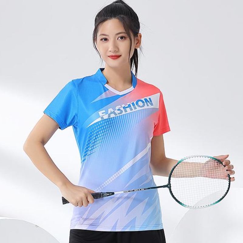 Women Badminton Shirt Print Go - Table Tennis Jersey reseña y precio