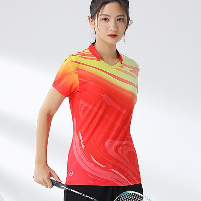Women Badminton Shirt Print Go - Table Tennis Jersey reseña y precio