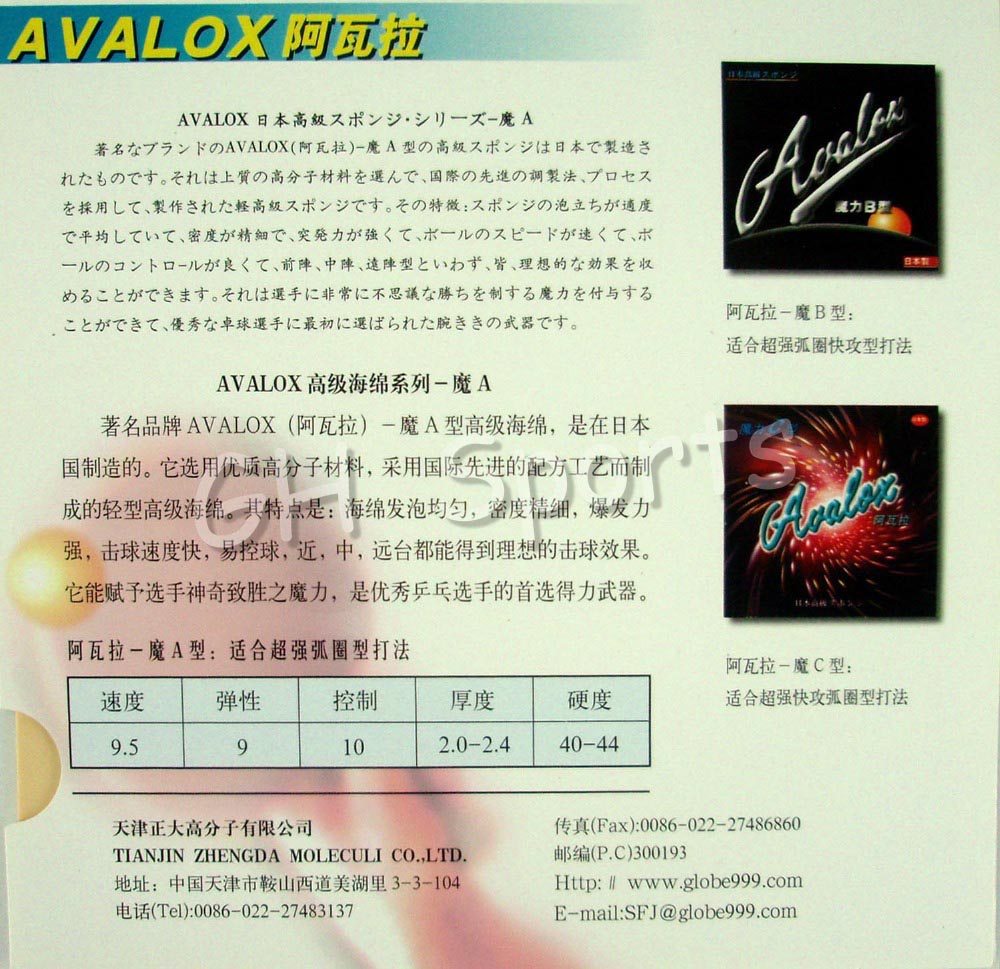 Avalox Magic A Magic B Magic C - Table Tennis In Japanese reseña y precio