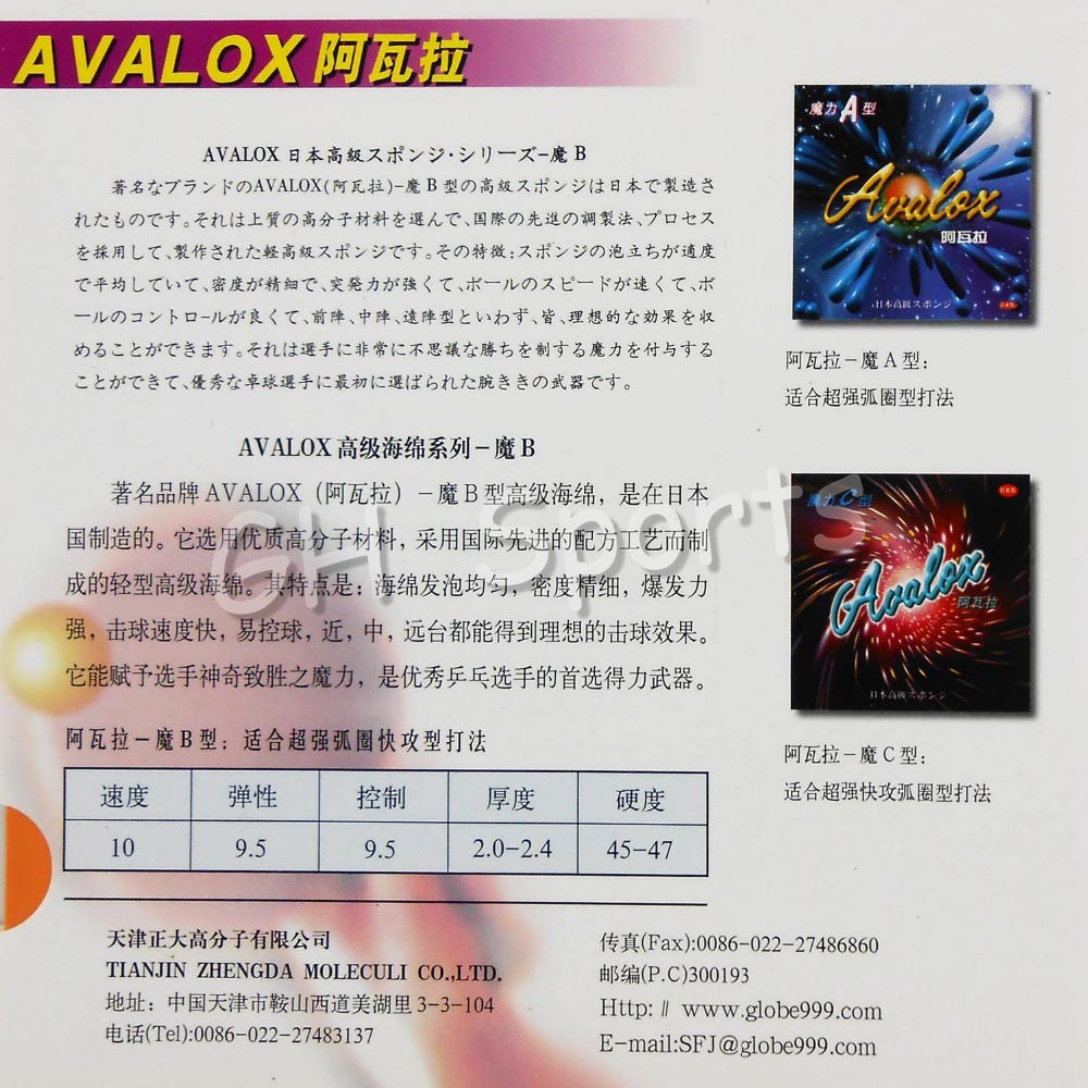 Avalox Magic A Magic B Magic C - Table Tennis In Japanese reseña y precio