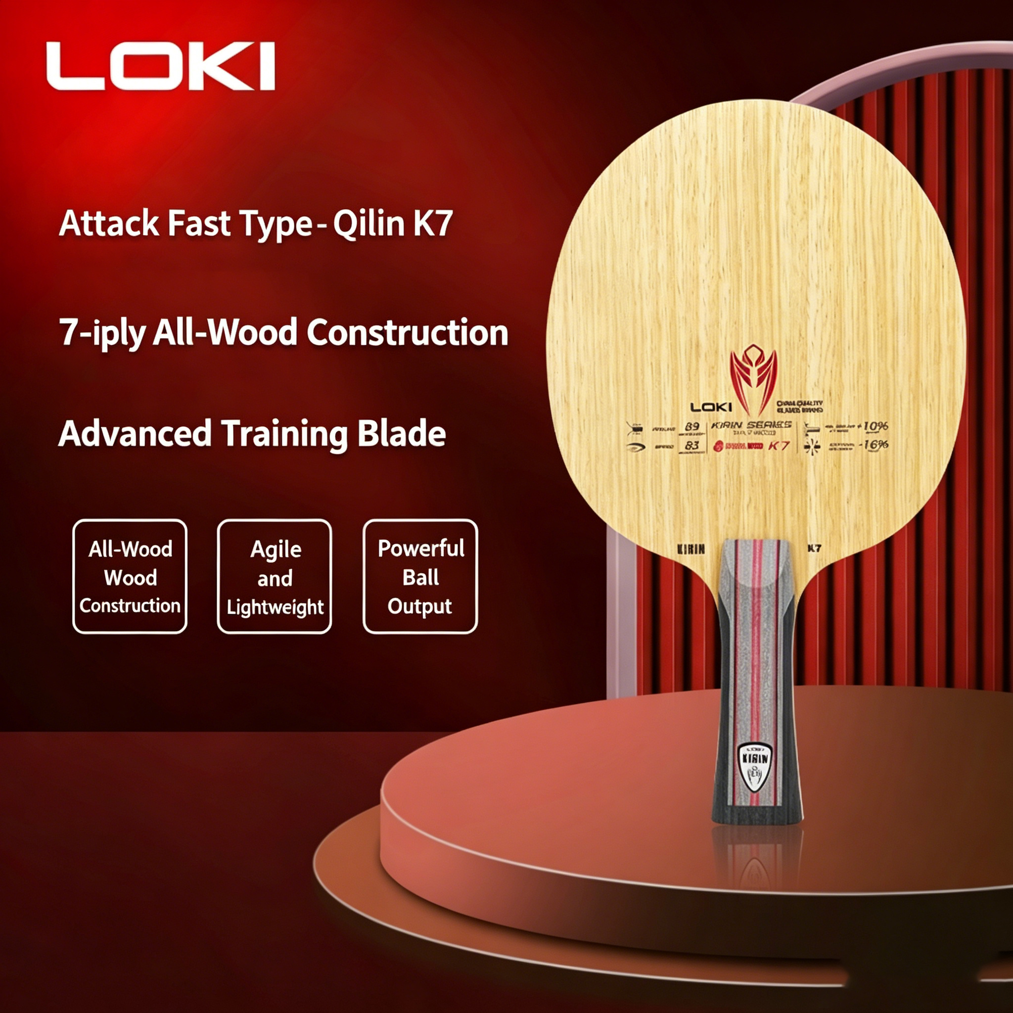 LOKI KIRIN Series Table Tennis - Table Tennis Loki reseña y precio